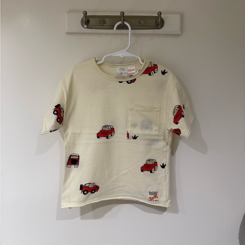 Zara Red Jeep Tee 4-5 Years